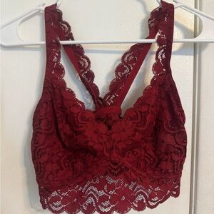 Xhilaration Red Lace Bralette